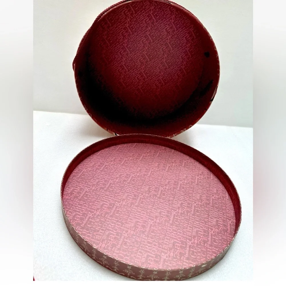 VTG NEW SOMETHING SPECIAL FEDORA HAT WIDE BRIM DERBY PARTY & EMILY ADAMS HAT BOX